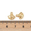 Ocean Theme Brass Micro Pave Cubic Zirconia Charms KK-F902-08R-G-3