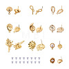 Alloy Stud Earring Findings PALLOY-TA0002-12LG-2