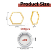100Pcs Alloy Linking Rings FIND-HS0002-67G-2
