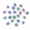  30Pcs Rack Plating Rainbow Color Alloy Beads PALLOY-NB0003-89-7