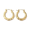 Rack Plating 304 Stainless Hoop Earrings for Women EJEW-Z026-37G-1