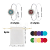 316 Surgical Stainless Steel & Alloy Rhinestone Diffuser Locket Slider Bracelets BJEW-HS0001-14-2