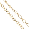 Brass Cable Chain Oval Link Chain Bracelet Making AJEW-JB01507-3