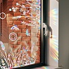 Flower Rainbow Prism Electrostatic Window Stickers PW-WG7E07F-01-6