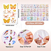 36Pcs 36 Styles PET Waterproof Stickers STIC-TAC0001-004-4
