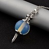 Opalite Sphere Dowsing Pendulums X-BJEW-E292-A11-2