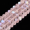 Transparent Glass Beads Strands EGLA-A044-T8mm-MB22-1