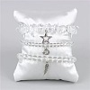 3Pcs Alloy & Natural Quartz Crystal Beads Charm Bracelets DY7954-20-1