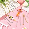 10Pcs 2 Colors Alloy Bookmarks AJEW-YW00005-5
