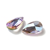 Faceted Teardrop Glass Pendants GLAA-O008-A30-2