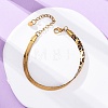 304 Stainless Steel Snake Chain Bracelets for Women BJEW-A034-03G-1