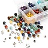 280Pcs 8 Styles 8mm Gemstone Beads Chakra Yoga Healing Stone Kits G-LS0001-02B-3