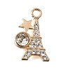 Alloy Rhinestone Pendants FIND-E049-09KCG-1