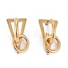 304 Stainless Steel Half Hoop Earrings EJEW-F257-03G-1