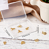 8Pcs 4 Style Brass Micro Pave Clear Cubic Zirconia Charms KK-BBC0001-82-7