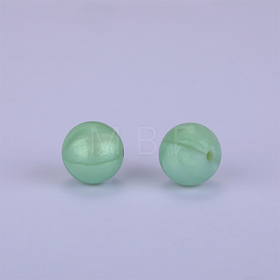 Round Silicone Focal Beads SI-JX0046A-121-1