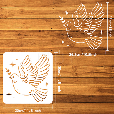 PET Hollow Out Drawing Painting Stencils DIY-WH0391-0099-1