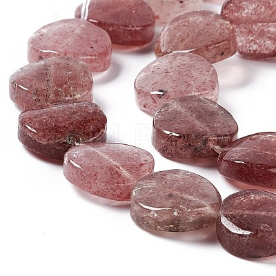 Natural Strawberry Quartz Beads Strands G-O120-10-1