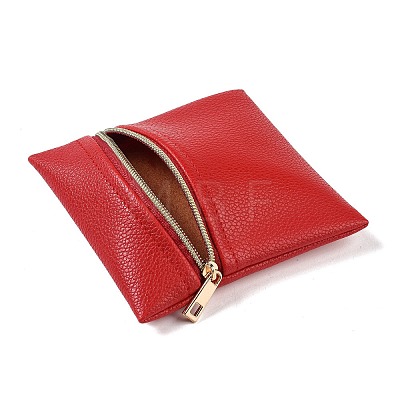 Imitation Leather Jewelry Storage Zipper Bags ABAG-G016-01B-01-1