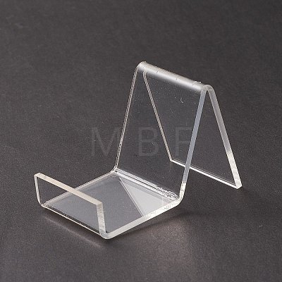 (Defective Closeout Sale: Cracksin the Bending Position) Transparent Acrylic Shoes Display Stands ODIS-XCP0001-13-1
