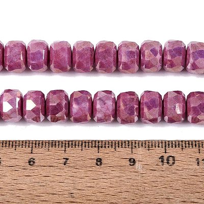 Anti-Tarnish Electroplate Glass Beads Strands GLAA-T025-10mm-11I-1
