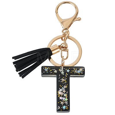 1Pc Resin Letter Keychains KEYC-TADJ0001-09T-1