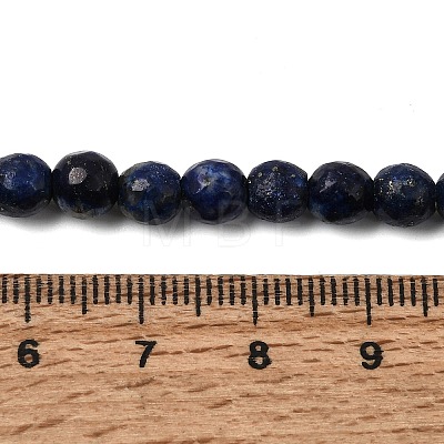 Natural Dyed Lapis Lazuli Beads Strands LS-G-G059-6mm-1
