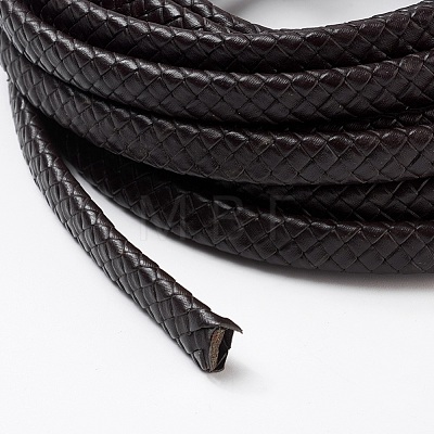 Braided Leather Cord WL-F009-C02-10x5mm-1