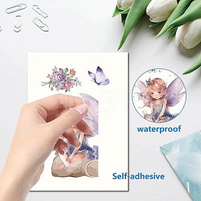 8 Sheets 8 Styles PVC Waterproof Wall Stickers DIY-WH0345-174-1