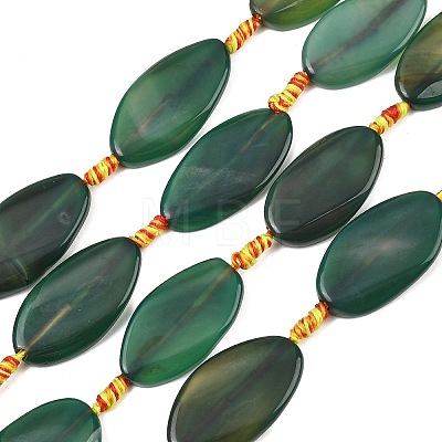 Natural Banded Agate Beads Strands G-F825-H01-01B-1