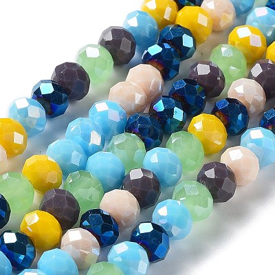 Glass Beads Strands EGLA-A034-M8mm-32-1