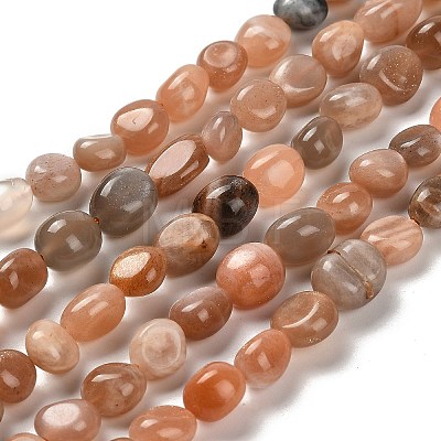 Natural Sunstone Beads Strands G-P497-01E-81B-1