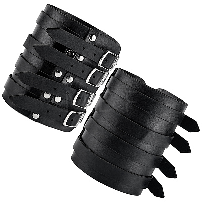 1Pc Viking PU Leather Cord Bracelets BJEW-CL0001-46B-1
