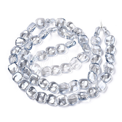 Electroplate Glass Beads Strand X-EGLA-S188-21-A02-1