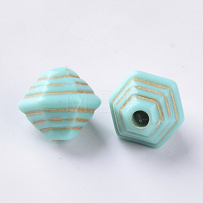 Acrylic Beads X-OACR-S029-113-1