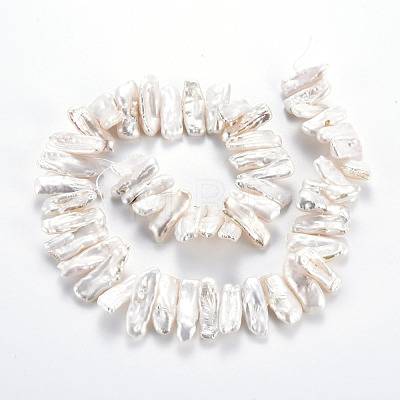 Natural Keshi Pearl Beads Strands PEAR-S020-H04-1
