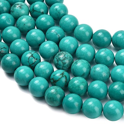 Natural Howlite Beads Strands G-Z149-A01-8mm-1