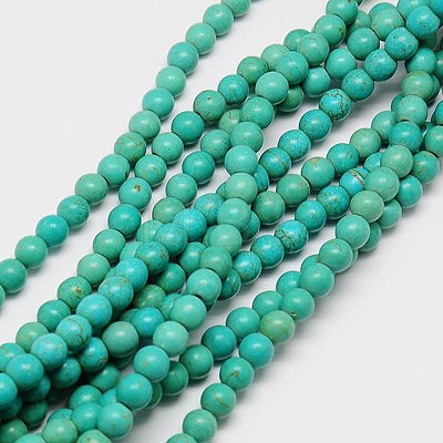 Synthetic Turquoise Beads Strands TURQ-G106-10mm-02D-1