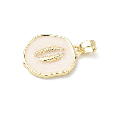 Brass Enamel Pendants KK-Z134-01G-01-1