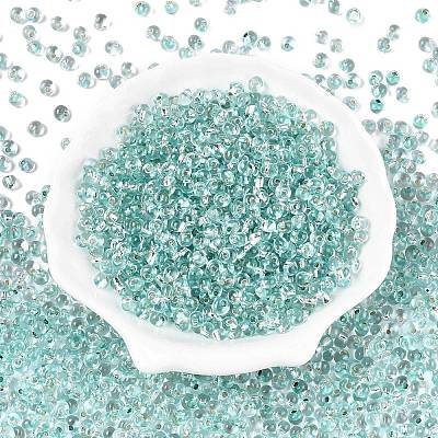 6/0 Baking Paint Transparent Glass Seed Beads SEED-N006-06J-1