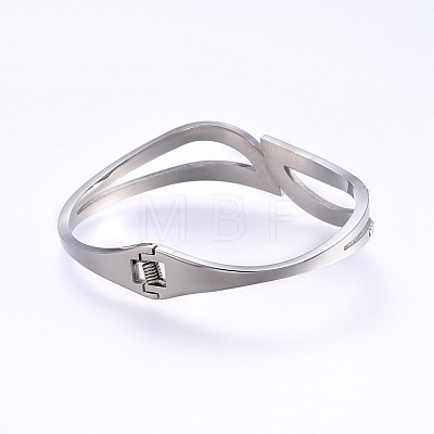 304 Stainless Steel Bangles BJEW-P222-03P-1
