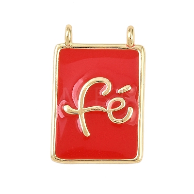 Brass Enamel Pendants KK-L251-01G-A01-1