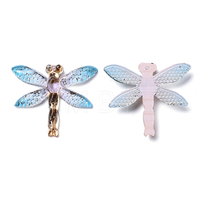 Transparent Resin Pendants RESI-WH0020-020H-1