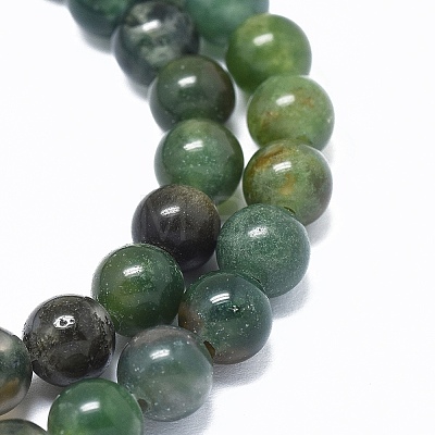 Natural Moss Agate Beads Strands G-L476-05-1