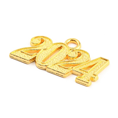 Alloy Numbers Pendants PALLOY-D028-01G-1