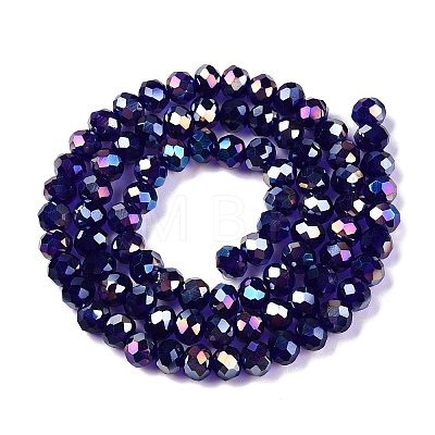 Electroplate Glass Beads Strands LS-EGLA-A044-T6mm-B06-1