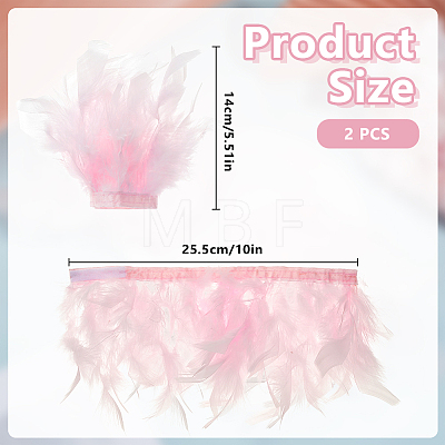 Feather Bracelets Wrist Band AJEW-WH0591-443D-1