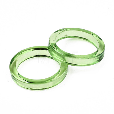Transparent Acrylic Finger Rings RJEW-T010-02C-1