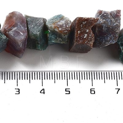 Raw Rough Natural Indian Agate Beads Strands G-P528-A09-01-1