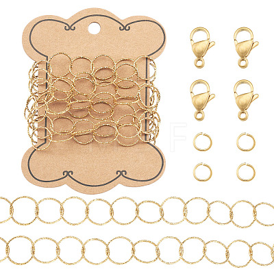 1M 304 Stainless Steel Ring Rolo Chains STAS-TA0006-32-1